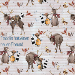 Bio Jersey Lillestoff - Fridolin hat einen neuen Freund